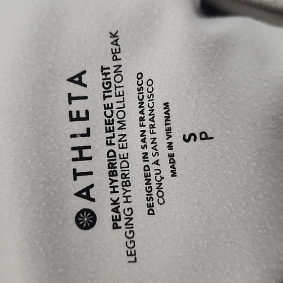 Athleta peak hybrid Fleece tight Size Small - Picture 12 of 15